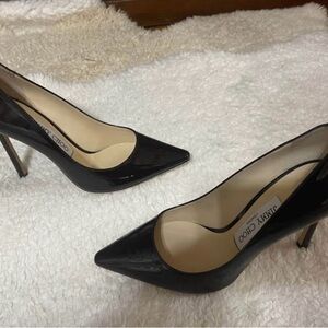 Jimmy Choo Elegant Black Patent Heels
